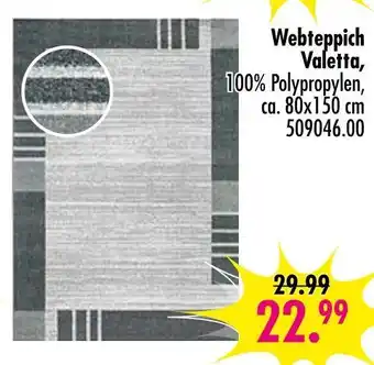 Möbel Boss Webteppich valetta Angebot