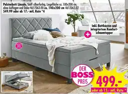 Möbel Boss Polsterbett lincoln Angebot