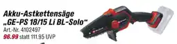 toom Baumarkt Akku-astkettensäge ge-ps 18/15 li bl-solo Angebot
