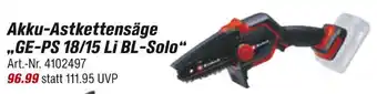 toom Baumarkt Akku-astkettensäge ge-ps 18/15 li bl-solo Angebot