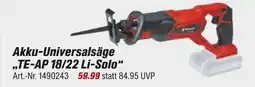 toom Baumarkt Akku-universalsäge „te-ap 18/22 li-solo“ Angebot