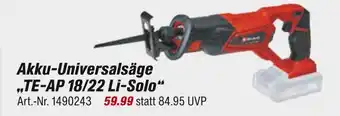 toom Baumarkt Akku-universalsäge „te-ap 18/22 li-solo“ Angebot