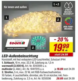 toom Baumarkt Toom led-außenbeleuchtung schlauch Angebot