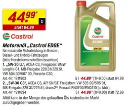 toom Baumarkt Castrol motorenöl castrol edge 5w-30 ll Angebot