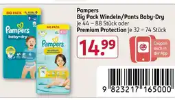 Rossmann Pampers big pack windeln/pants baby-dry Angebot