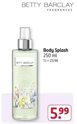 Rossmann Betty barclay body splash Angebot