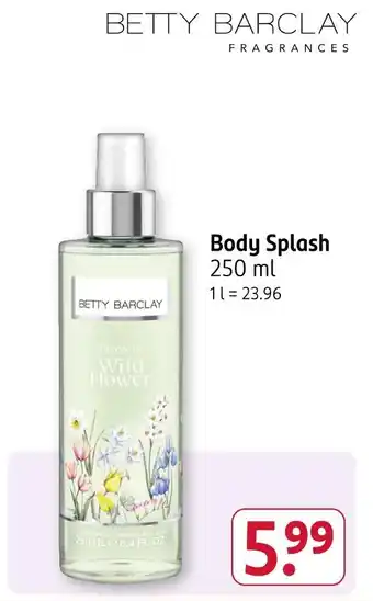 Rossmann Betty barclay body splash Angebot