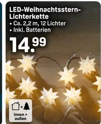 Rossmann Led-weihnachtsstern-lichterkette Angebot