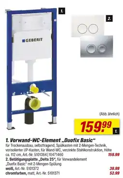 toom Baumarkt Vorwand-wc-element „duofix basic“ Angebot