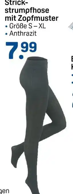 Rossmann Strickstrumpfhose mit zopfmuster Angebot
