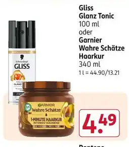 Rossmann Gliss glanz tonic Angebot
