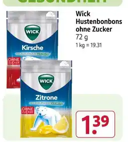 Rossmann Wick hustenbonbons ohne zucker kirsche Angebot