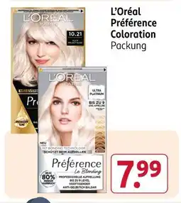 Rossmann L'oréal préférence coloration Angebot