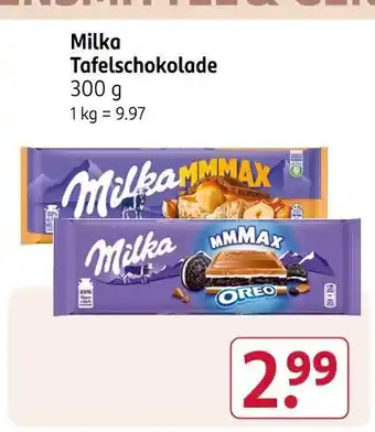 Rossmann Milka tafelschokolade mmmax Angebot