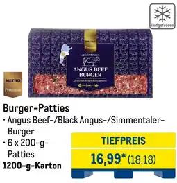 METRO METRO Premium Burger-Patties Angebot