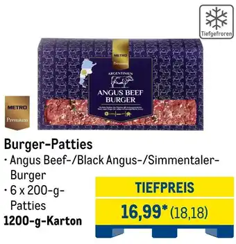 METRO METRO Premium Burger-Patties Angebot