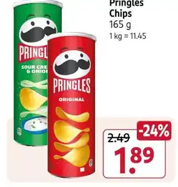 Rossmann Pringles sour cream & onion chips Angebot