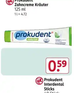 Rossmann Prokudent zahncreme kräuter Angebot