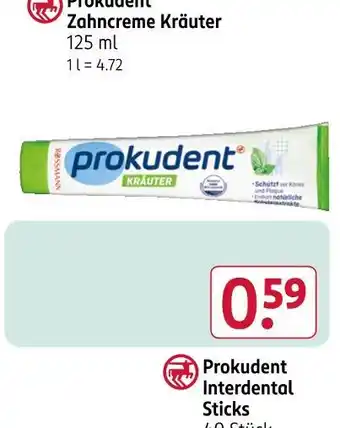 Rossmann Prokudent zahncreme kräuter Angebot