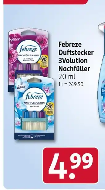 Rossmann Lenor febreze duftstecker 3volution nachfüller abendfrisch Angebot