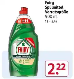 Rossmann Fairy spülmittel vorratsgröße Angebot