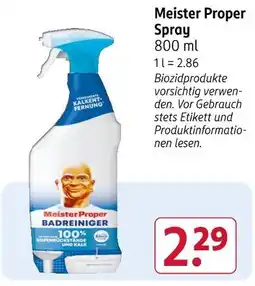 Rossmann Meister proper spray Angebot