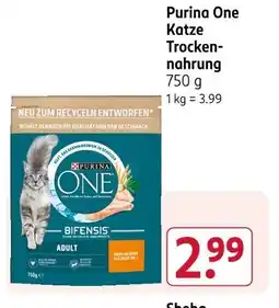 Rossmann Purina one katze trocken-nahrung Angebot
