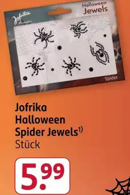 Rossmann Jofrika halloween spider jewels Angebot