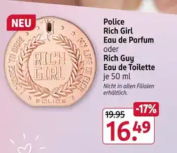 Rossmann Police rich girl eau de parfum Angebot