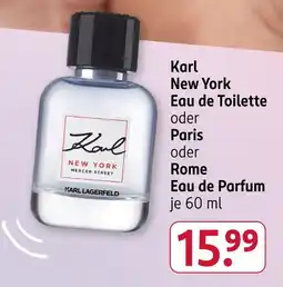 Rossmann Karl lagerfeld new york eau de toilette Angebot