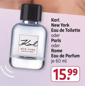 Rossmann Karl lagerfeld new york eau de toilette Angebot