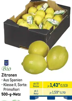 METRO METRO Chef Bio Zitronen Angebot