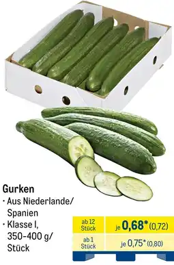 METRO Gurken Angebot