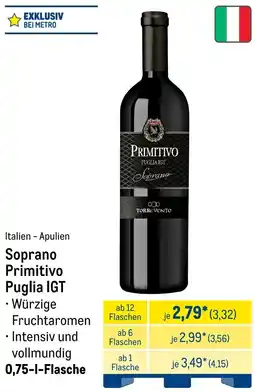 METRO Soprano Primitivo Puglia IGT Angebot