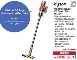 METRO dyson Akku Staubsauger V12 Detect Slim Absolute Angebot