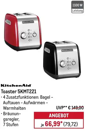 METRO KitchenAid Toaster 5KMT221 Angebot