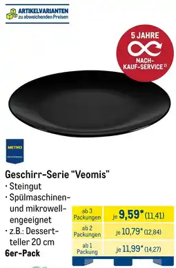 METRO METRO PROFESSIONAL Geschirr-Serie "Veomis" Angebot