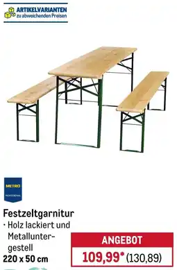 METRO METRO PROFESSIONAL Festzeltgarnitur Angebot