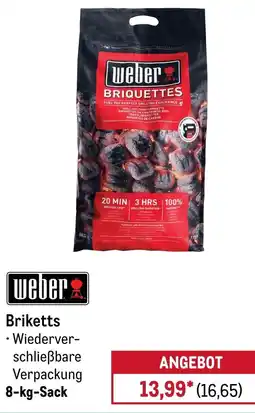 METRO weber Briketts Angebot
