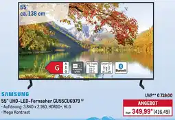 METRO SAMSUNG 55" UHD-LED-Fernseher GU55CU6979 Angebot