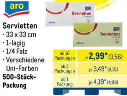 METRO aro Servietten Angebot