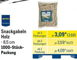 METRO METRO PROFESSIONAL Snackgabeln Holz Angebot
