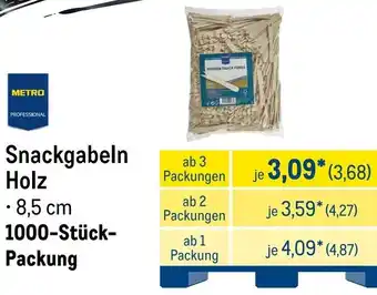 METRO METRO PROFESSIONAL Snackgabeln Holz Angebot