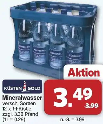 Famila Nord West KÜSTEN GOLD Mineralwasser Angebot