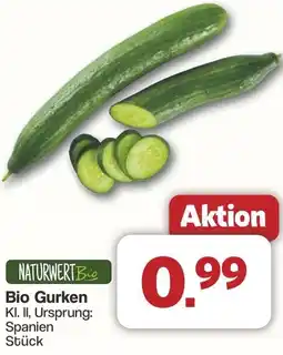 Famila Nord West NATUR WERT Bio Gurken Angebot