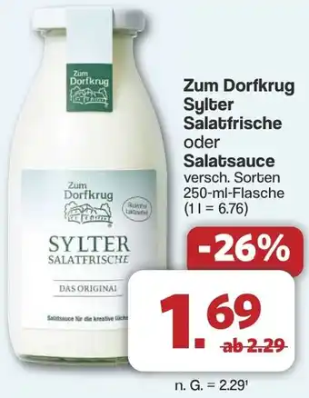 Famila Nord West Zum Dorfkrug Sylter Salatfrische oder Salatsauce Angebot