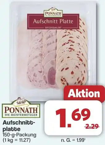 Famila Nord West PONNATH Aufschnittplatte Angebot