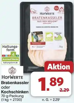 Famila Nord West HOFWERTE Bratenkassler oder Kochschinken Angebot
