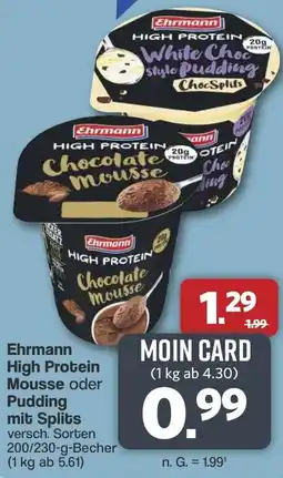 Famila Nord West Ehrmann High Protein Mousse oder Pudding mit Splits Angebot