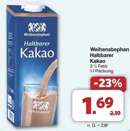 Famila Nord West Weihenstephan Haltbarer Kakao Angebot